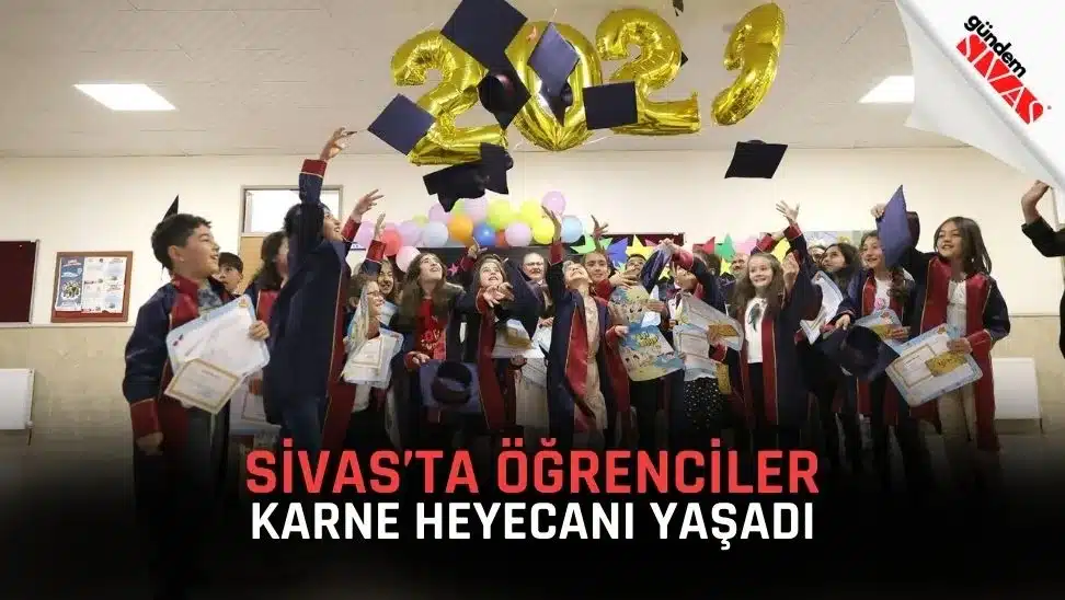 Sivasta Ogrenciler Karne Heyecani Yasadi jpg | Gündem Sivas™ | Sivas Haberleri