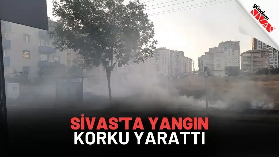 Sivas'ta Yangın Korku Yarattı