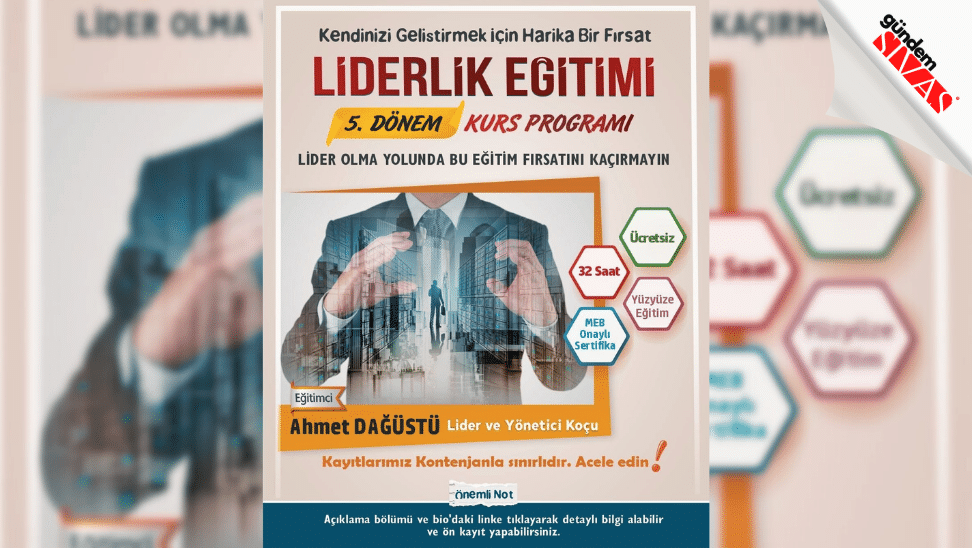 5. Dönem Liderlik Eğitimi Kurs Programı Başlıyor