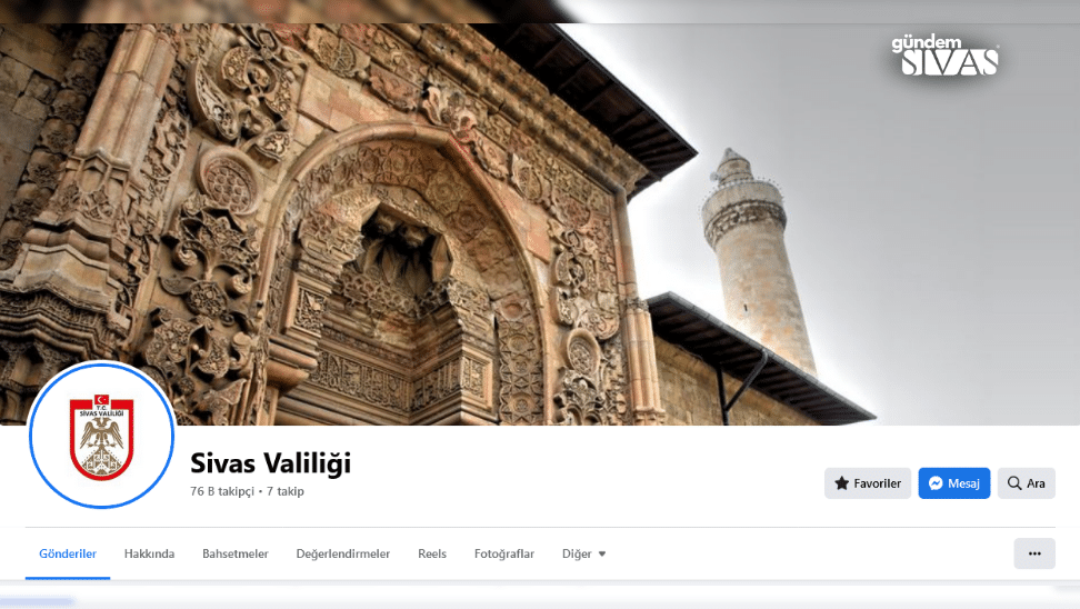 Sivas Valiligi Facebook | Gündem Sivas™ | Sivas Haberleri