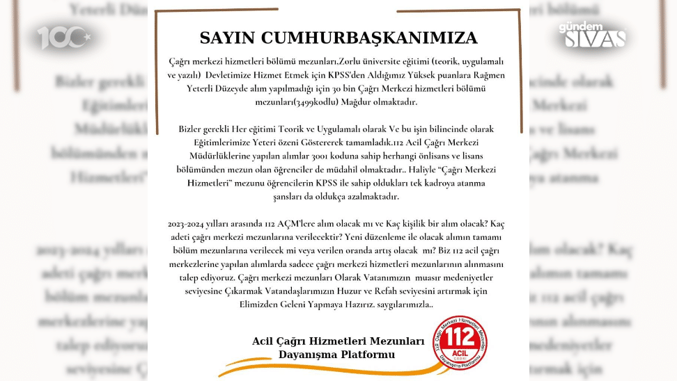 Cagri Merkezi Mezunlari Atama Bekliyor 2 | Gündem Sivas™ | Sivas Haberleri