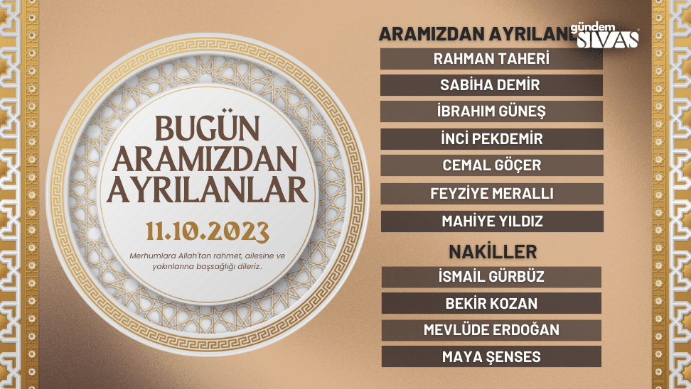 Hayatını Kaybedenler | 11.10.2023