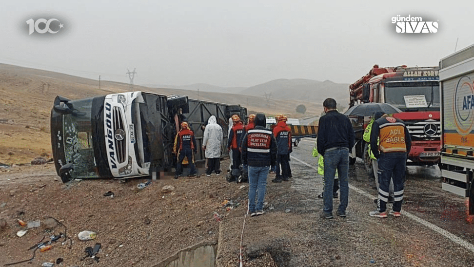 Sivas'taki Otobüs Kazasında Şoför Tutuklandı