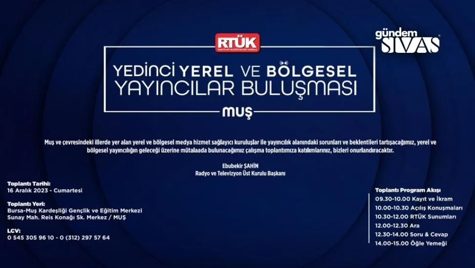 RTUKun 7. Yerel Medya Bulusmasi Gerceklesecek 2 jpg | Gündem Sivas™ | Sivas Haberleri