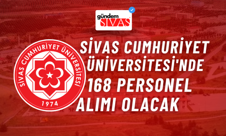 SCÜ'de 168 Personel Alımı Olacak