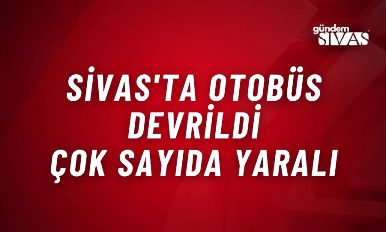 Otobüs Devrildi Çok Sayıda Yaralı Var