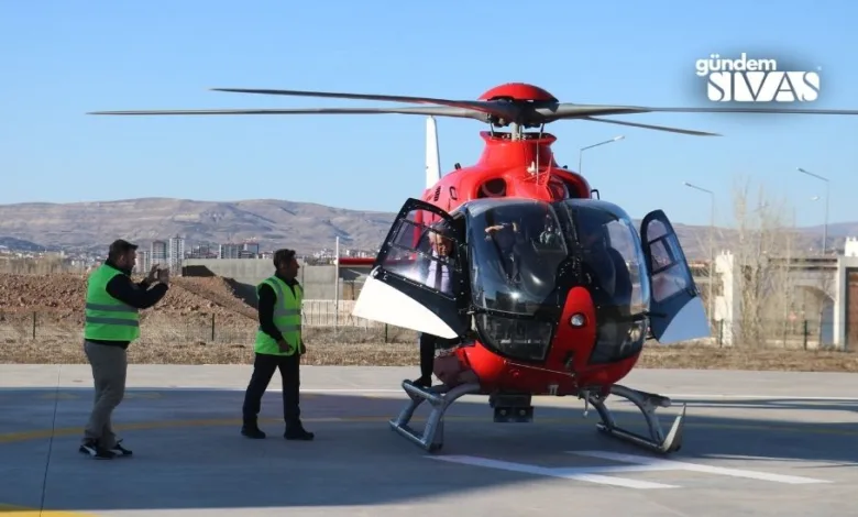 Ambulans Helikopter Sivas ve 3 İle Hizmet Verecek