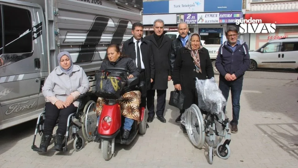 Gurbetçilerden Engelli Vatandaşlara Yardım