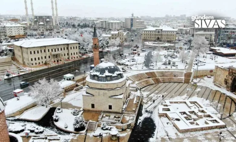 Sivas'ta Mart Ayının Sonunda Sürpriz Kar