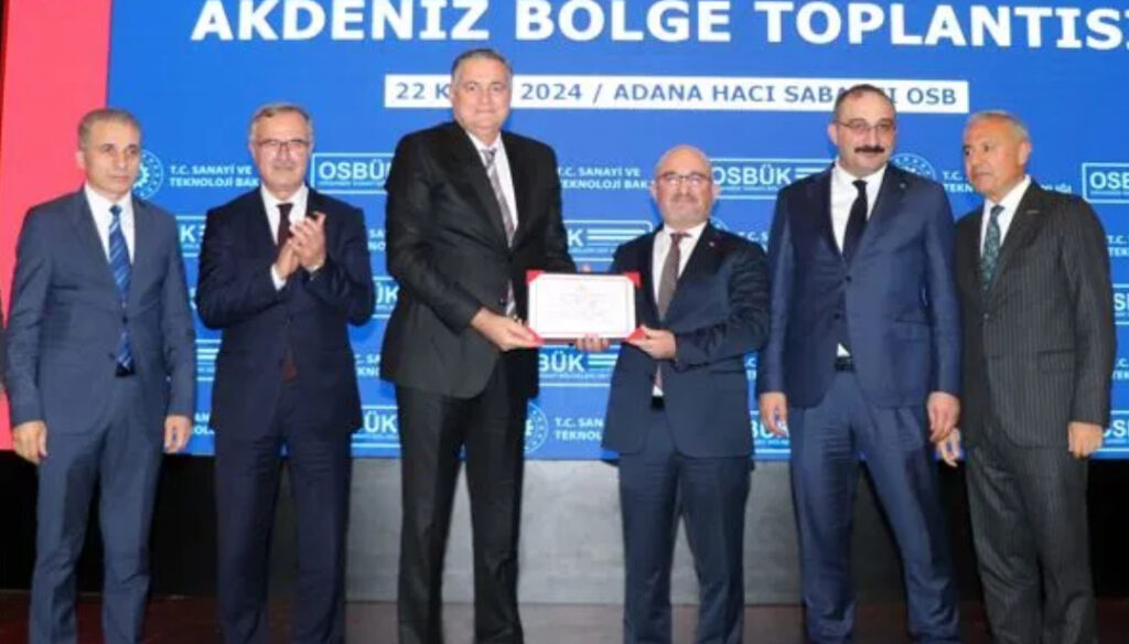 TSE’den Antalya OSB’ye yeşil OSB belgesi