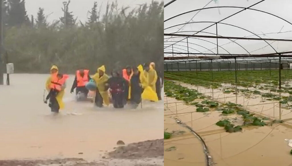 Antalya’da sel ve dolu seraları vurdu