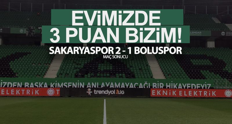 Sakaryaspor Evinde 3 Puan Kazandı