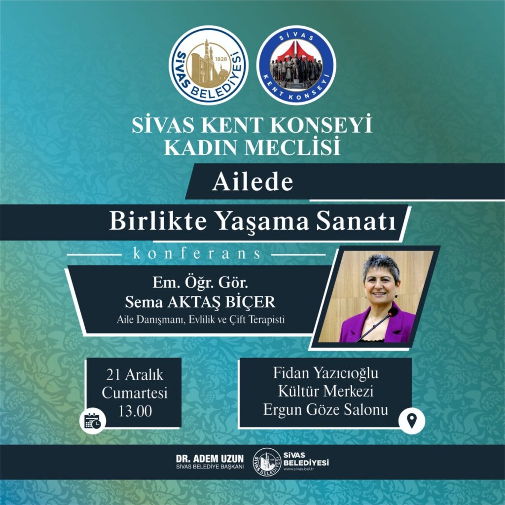 Sivas Kent Konseyi Kadın Meclisinden Ailelere Özel Bir Etkinlik